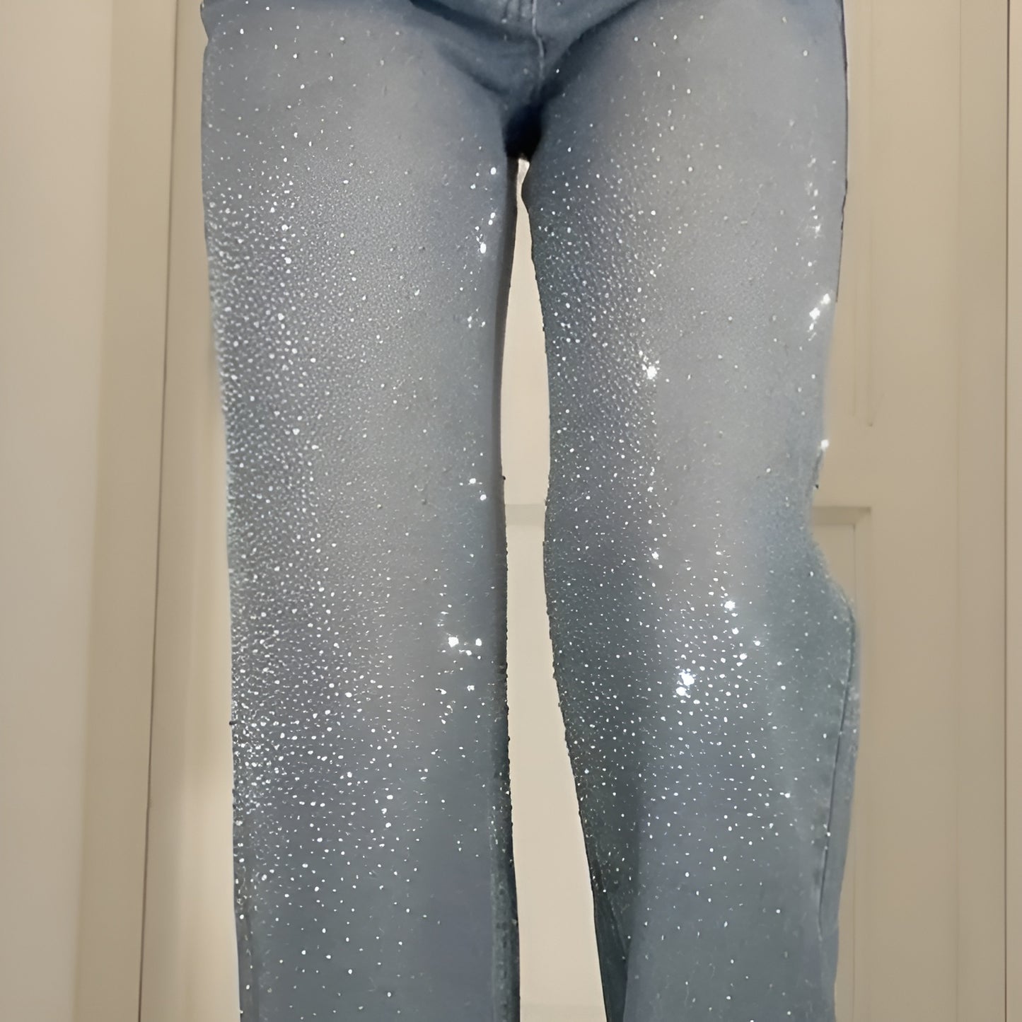 Jeans Brillanti Lumière - Chiari con Strass